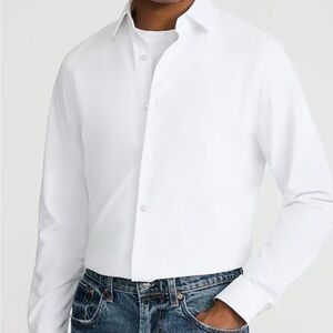 Men’s Express 1MX White Large Slim Fit Button Up Shirt